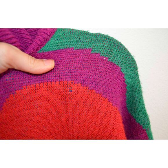 FARM Rio Rainbow Wild Hearts Sweater Dress Size Medium - Picture 5 of 7